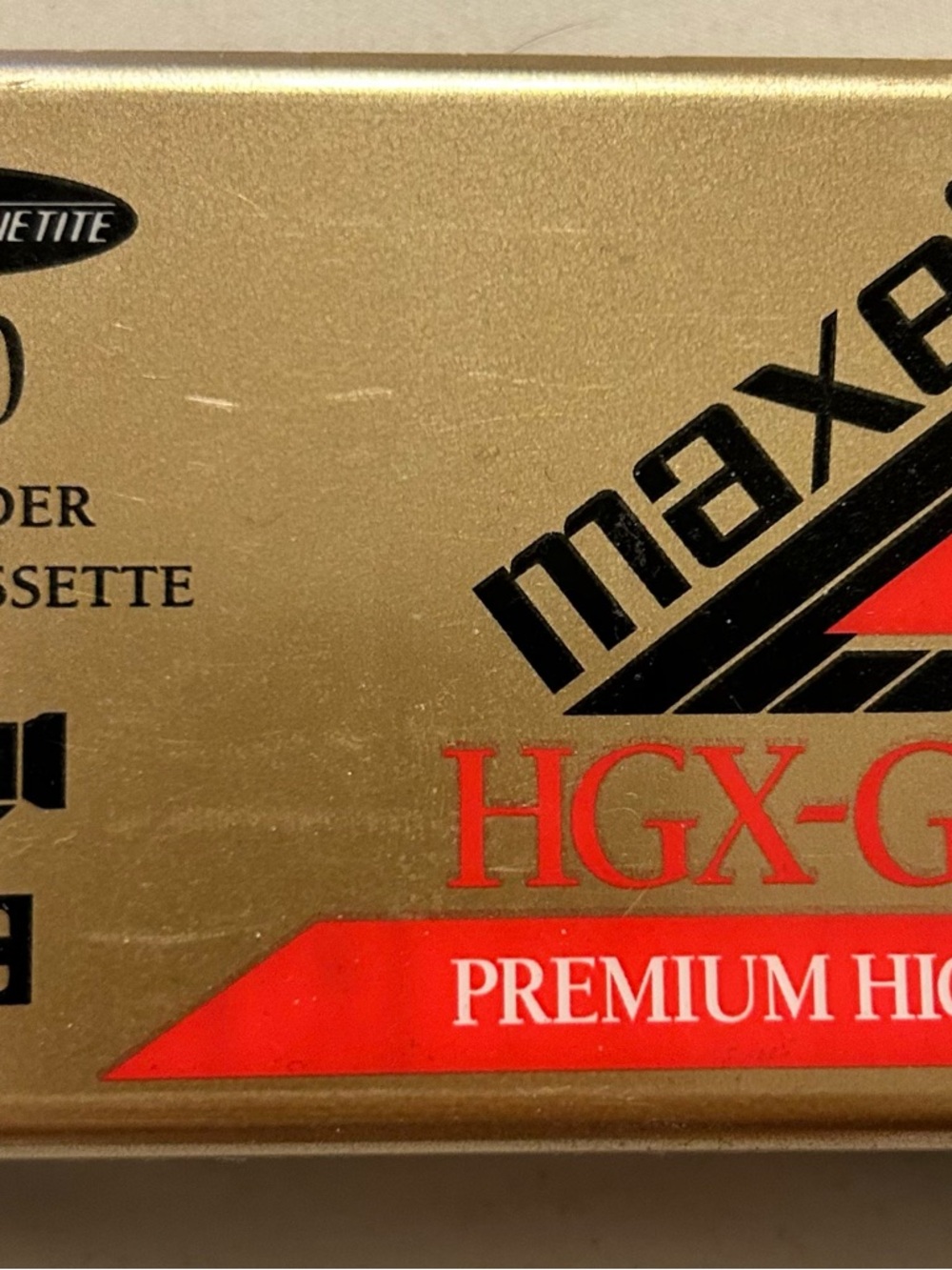 Maxell Gold Premium HGX-G Audio Cassette